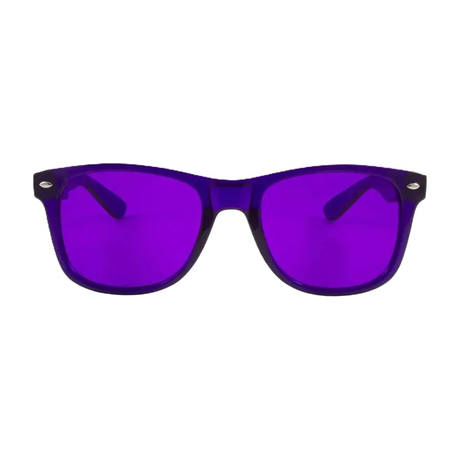 Color Therapy Glasses – Relaxation 3-Pack (Rose, Aqua, Purple) | Soothing Tinted Glasses for Stress Relief, Calm, and Better Sleep