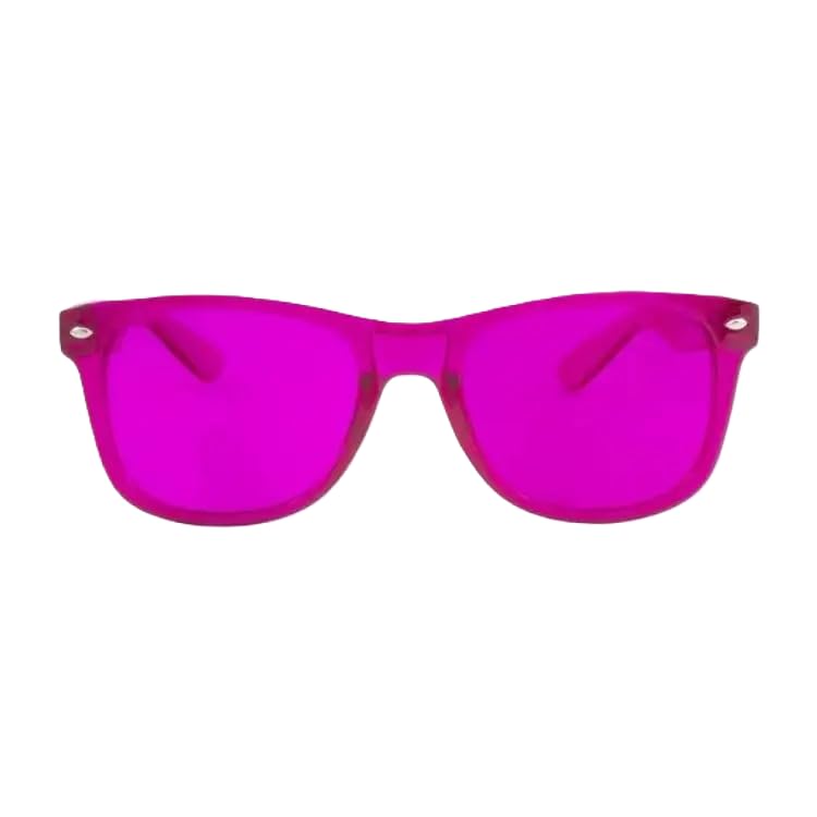Color Therapy Glasses – Confidence Kit 4-Pack (Red, Orange, Magenta, Yellow) | Energy-Boosting Chromotherapy Glasses for Mood, Motivation, and Positive Vibes