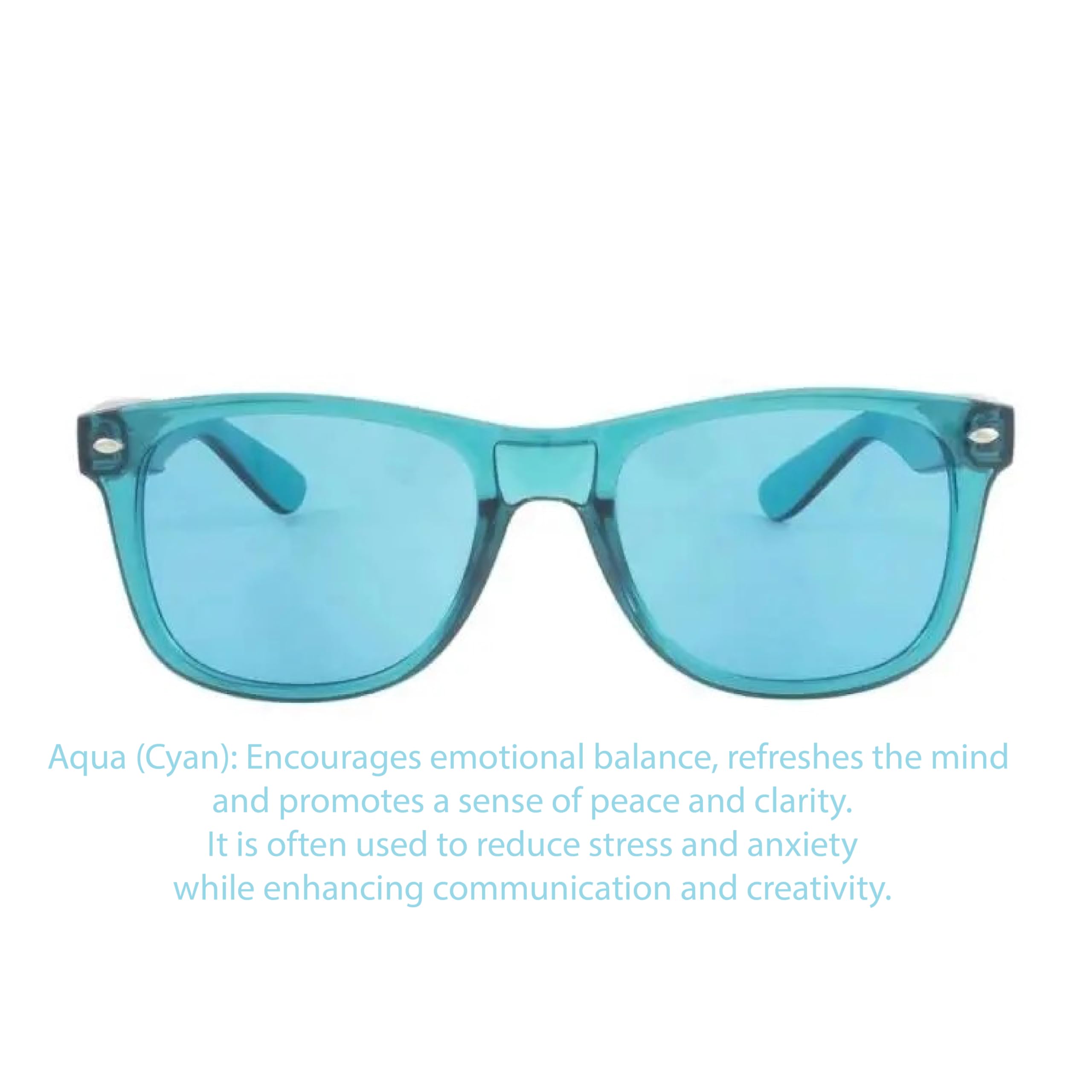 RobRia Color Therapy Glasses - Chromotherapy Tinted Lens Glasses, Scratch-Resistant Lenses with Premium Frames