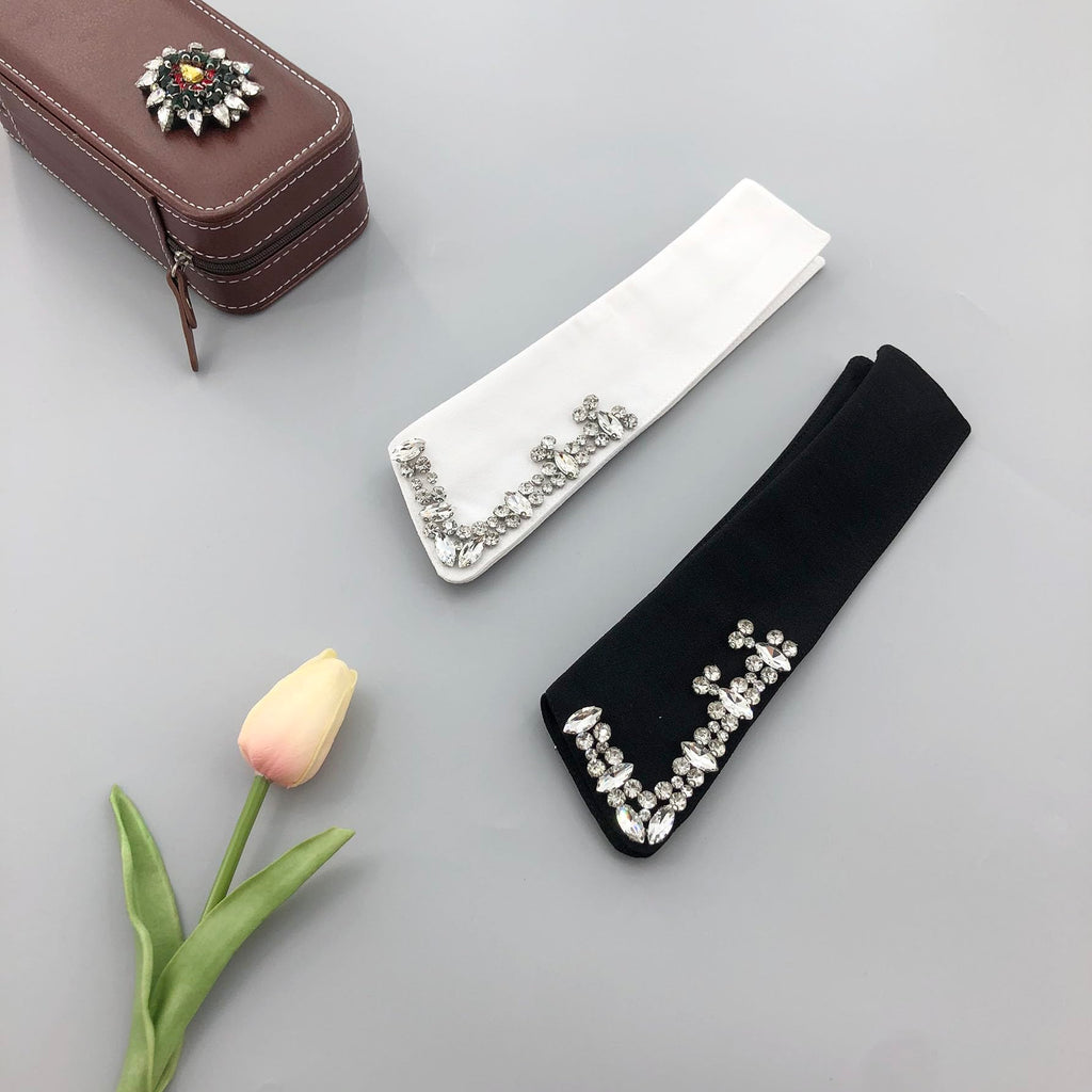 RobRia Detachable Fake Collars for Women – Removable Collar with Pearls or Rhinestones