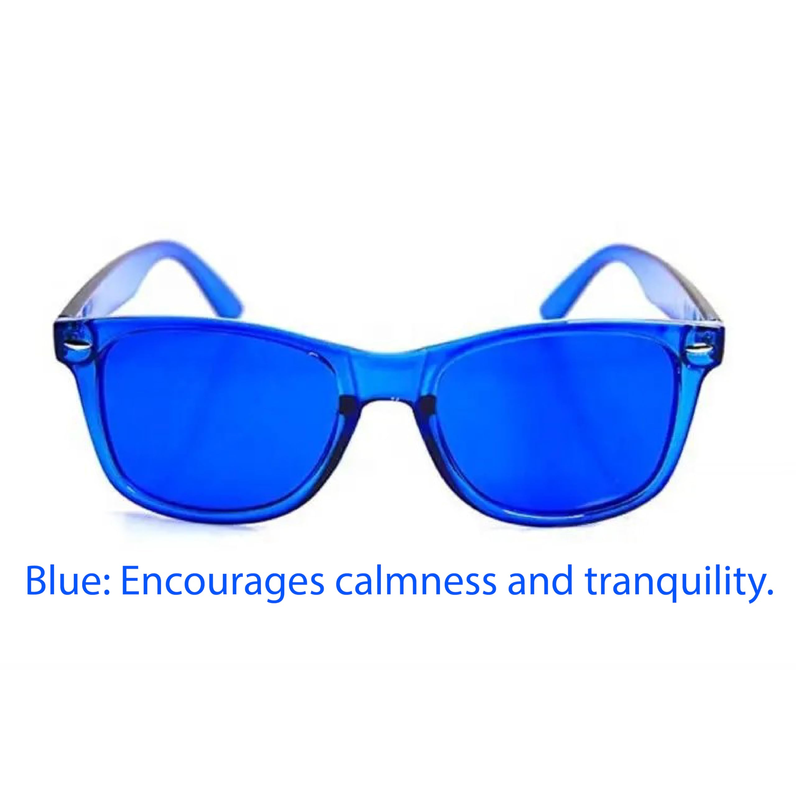 RobRia Color Therapy Glasses - Chromotherapy Tinted Lens Glasses, Scratch-Resistant Lenses with Premium Frames