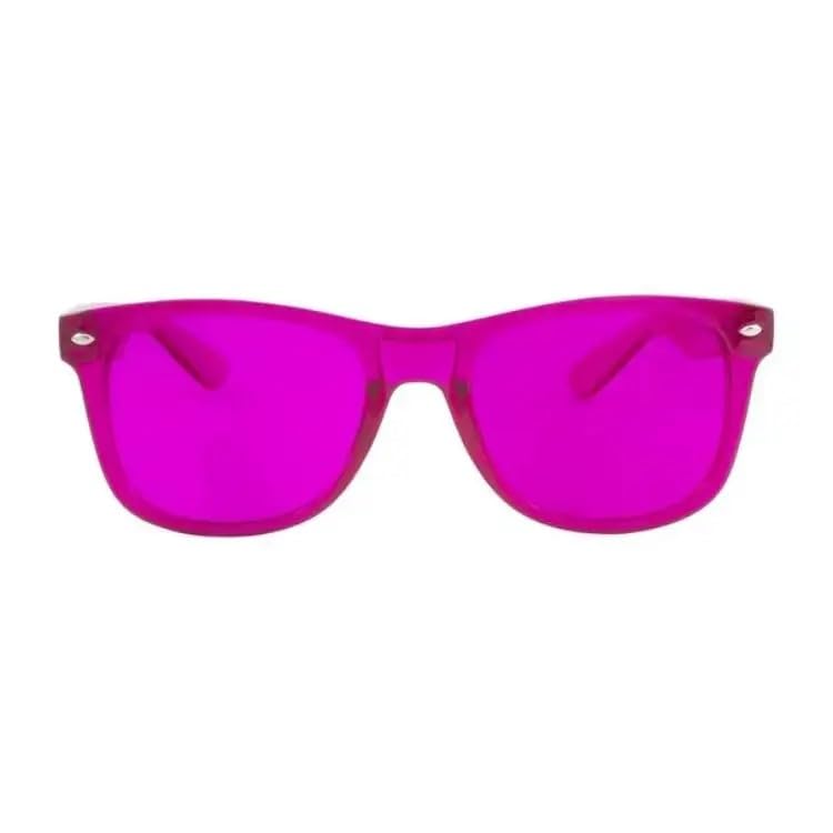 RobRia Color Therapy Glasses - Chromotherapy Tinted Lens Glasses, Scratch-Resistant Lenses with Premium Frames
