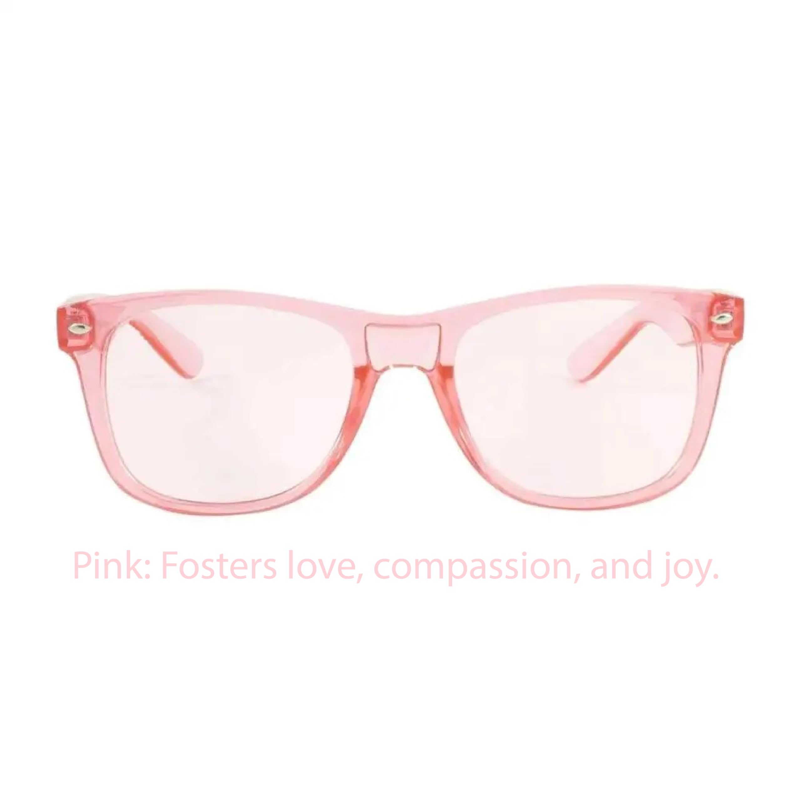 RobRia Color Therapy Glasses - Chromotherapy Tinted Lens Glasses, Scratch-Resistant Lenses with Premium Frames