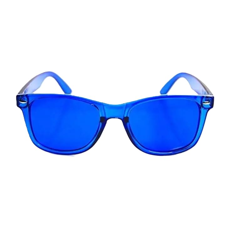 RobRia Mood Boost 5-Pack Color Therapy Glasses – Tinted Lens for Mood Enhancement, Chakra Balance, Meditation, Relaxation – Red, Yellow, Blue, Green, Purple
