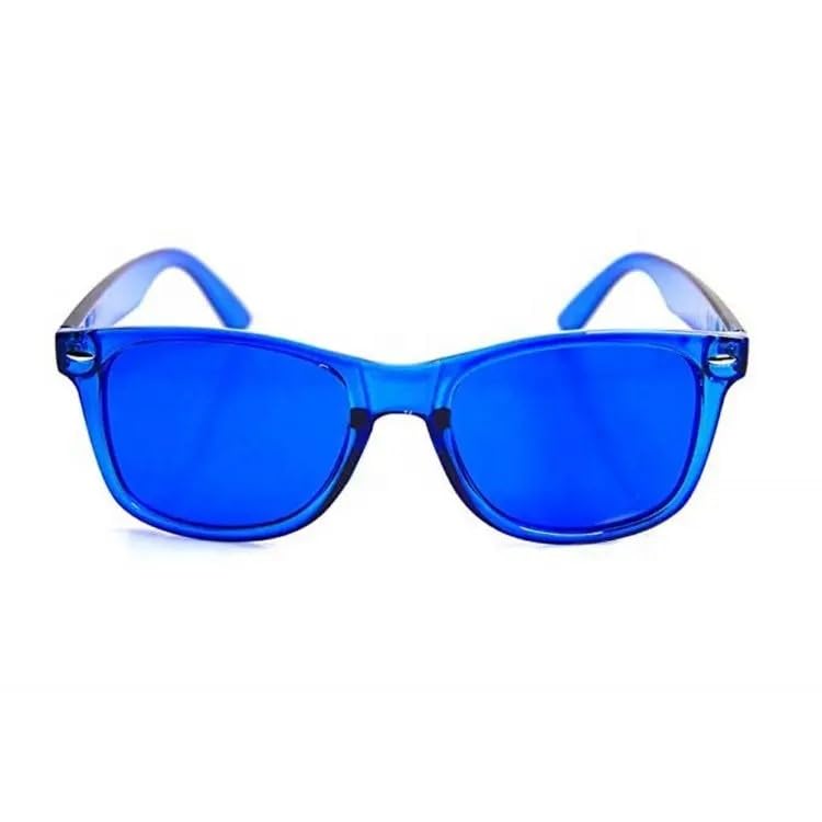 RobRia Color Therapy Glasses - Chromotherapy Tinted Lens Glasses, Scratch-Resistant Lenses with Premium Frames