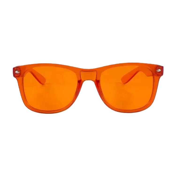 Color Therapy Glasses – Confidence Kit 4-Pack (Red, Orange, Magenta, Yellow) | Energy-Boosting Chromotherapy Glasses for Mood, Motivation, and Positive Vibes