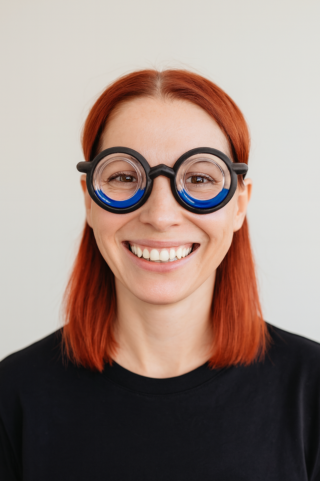 RobRia Black Motion Sickness Glasses - Stylish Frame, Motion Sickness Relief for Car, Plane, Boat Travel, and VR Gaming. Cruise Essentials.