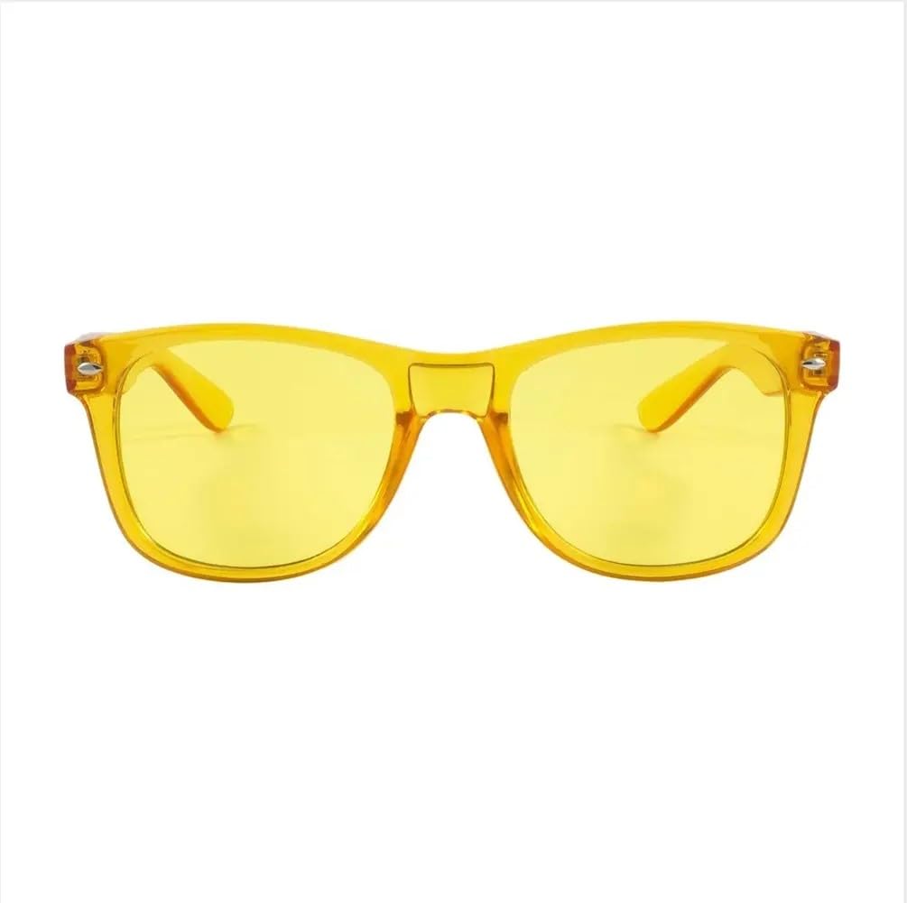 RobRia Color Therapy Glasses - Chromotherapy Tinted Lens Glasses, Scratch-Resistant Lenses with Premium Frames