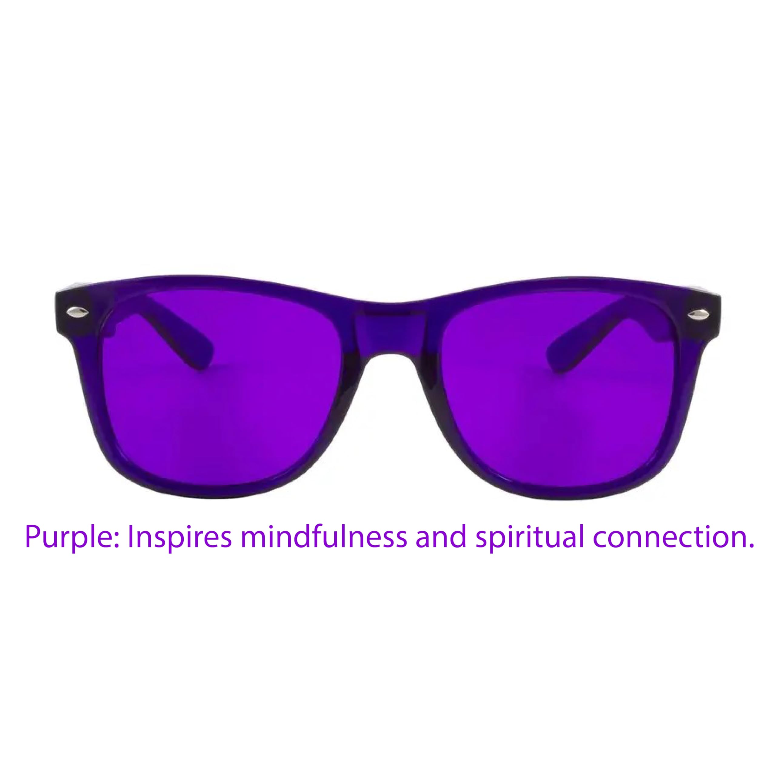 RobRia Color Therapy Glasses - Chromotherapy Tinted Lens Glasses, Scratch-Resistant Lenses with Premium Frames