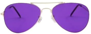 Aviator Style Color Therapy Glasses – Relaxation 3-Pack (Rose, Aqua, Purple) | Soothing Tinted Glasses for Stress Relief, Calm, and Better Sleep | UV400 Protection