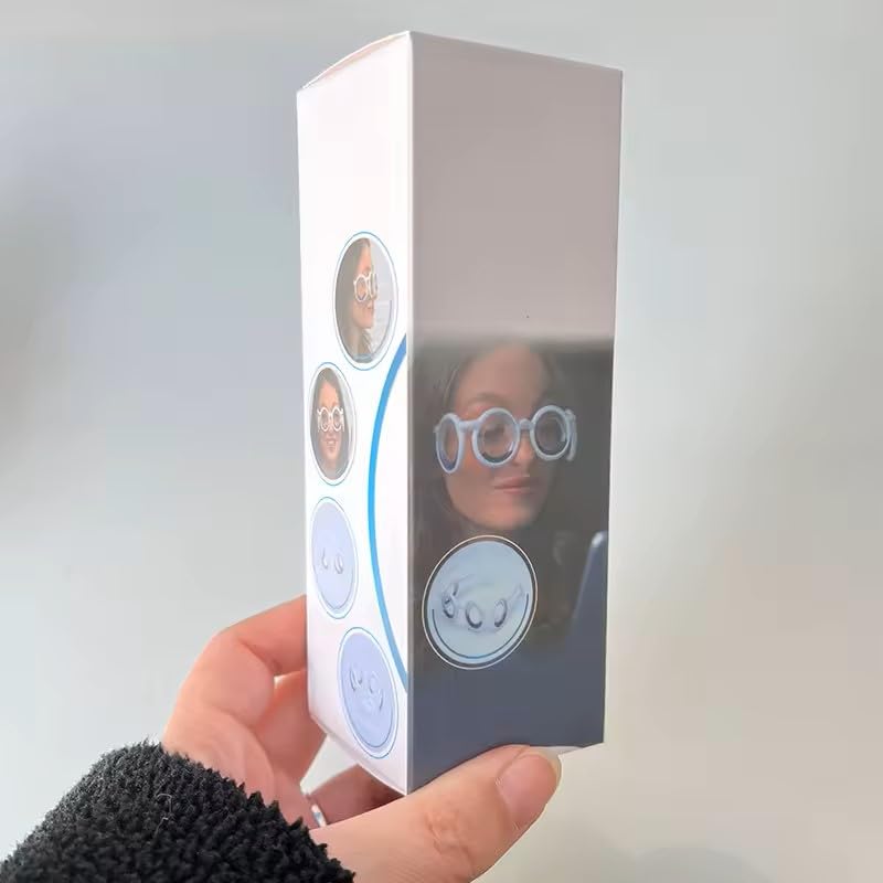 RobRia Black Motion Sickness Glasses - Stylish Frame, Motion Sickness Relief for Car, Plane, Boat Travel, and VR Gaming. Cruise Essentials.