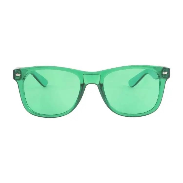 RobRia Color Therapy Glasses - Chromotherapy Tinted Lens Glasses, Scratch-Resistant Lenses with Premium Frames