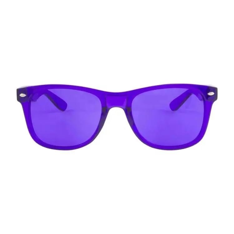 RobRia Color Therapy Glasses - Chromotherapy Tinted Lens Glasses, Scratch-Resistant Lenses with Premium Frames