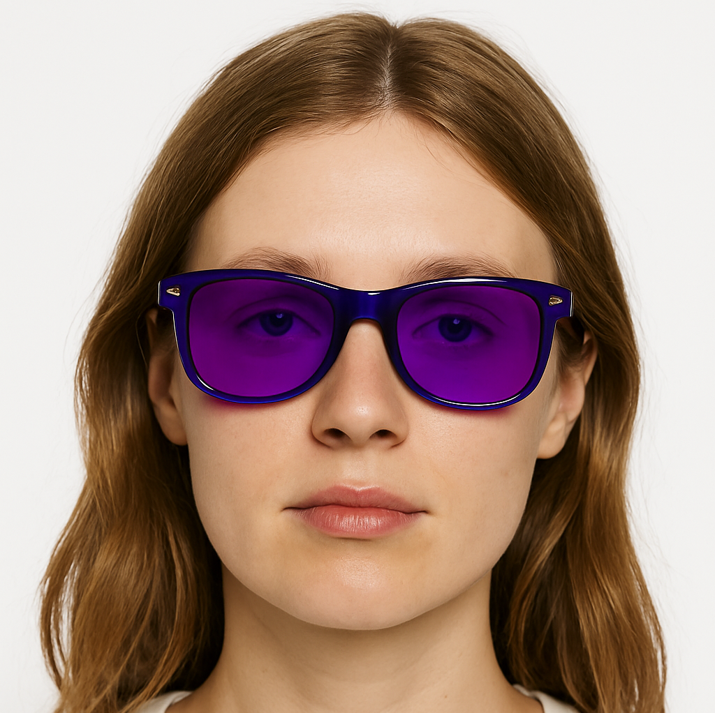 RobRia Color Therapy Glasses - Chromotherapy Tinted Lens Glasses, Scratch-Resistant Lenses with Premium Frames